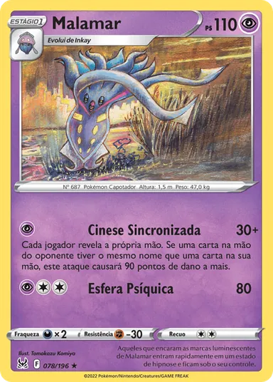 Carta completa da variante Origem Perdida