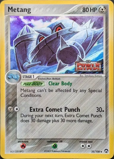 Carta completa da variante EX Power Keepers