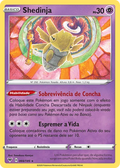 Carta completa da variante Voltagem Vívida