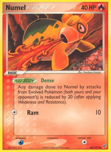 Carta completa da variante EX Deoxys