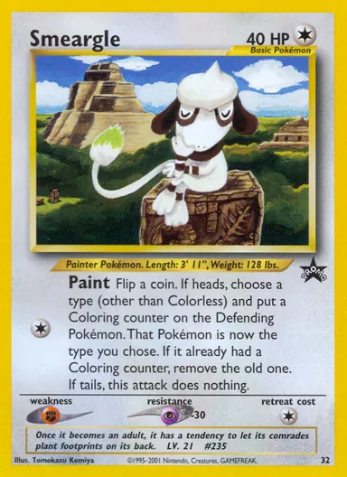 Carta completa da variante Wizards Black Star Promos (Pokemon League 2001)