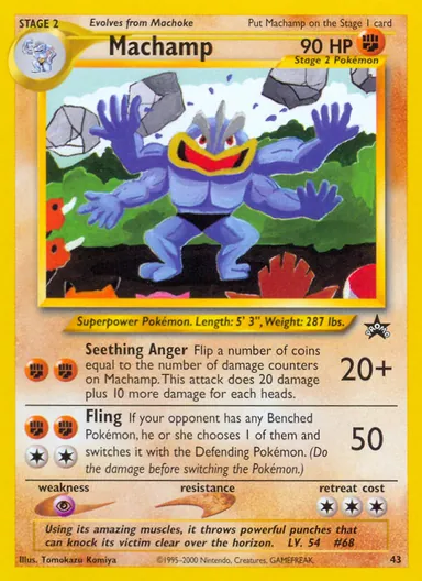 Carta completa da variante Pokemon League February 2002
