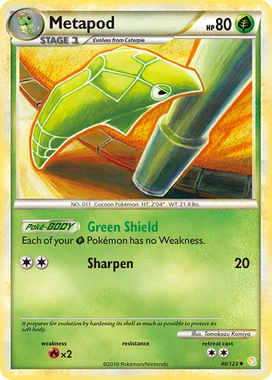 Carta completa da variante HeartGold & SoulSilver