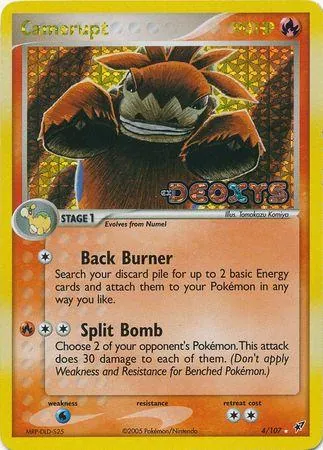 Carta completa da variante EX Deoxys
