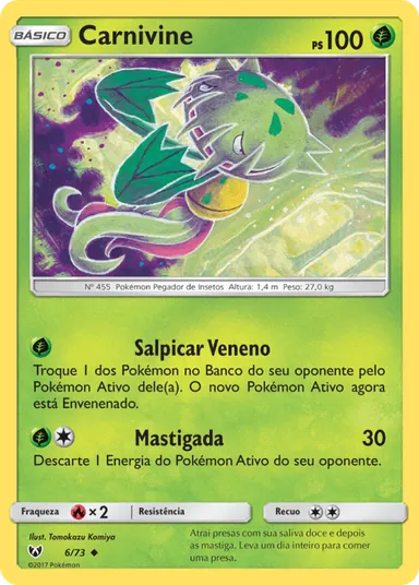 Carta completa da variante Lendas Luminescentes