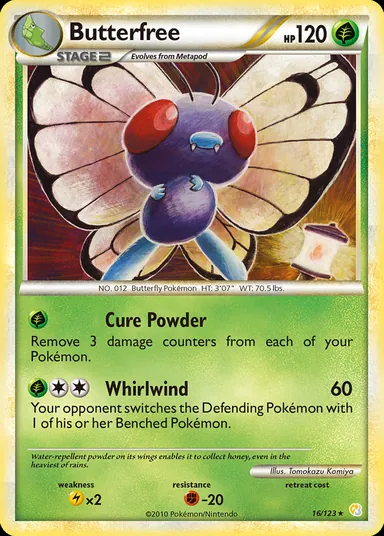 Carta completa da variante HeartGold & SoulSilver