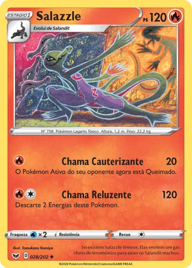 Carta completa da variante Espada e Escudo
