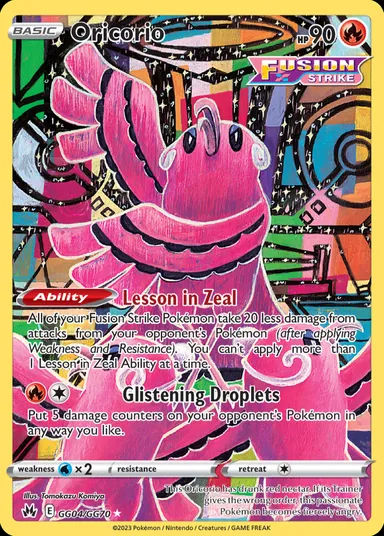 Carta completa da variante Crown Zenith