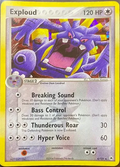 Carta completa da variante EX Hidden Legends