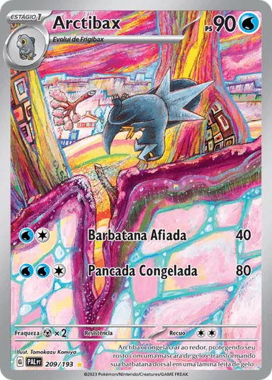 Carta completa da variante Evoluções em Paldea