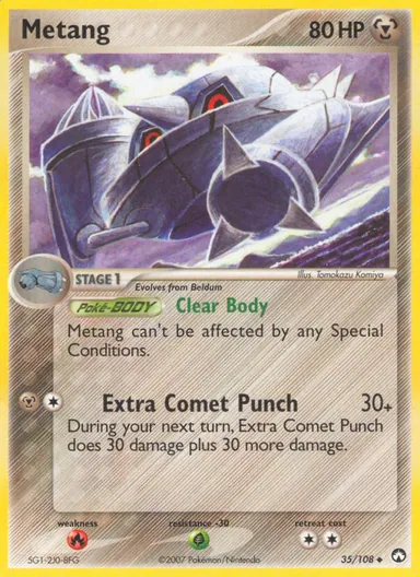 Carta completa da variante EX Power Keepers