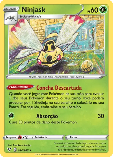 Carta completa da variante Voltagem Vívida