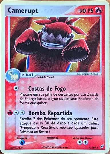 Carta completa da variante EX Deoxys (PT-BR)