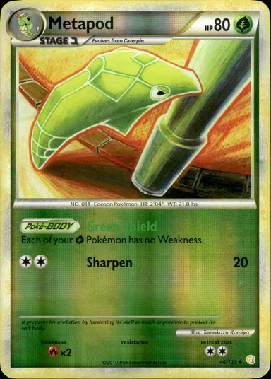 Carta completa da variante HeartGold & SoulSilver
