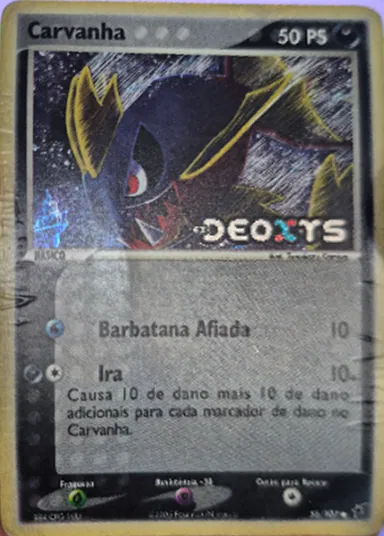 Carta completa da variante EX Deoxys (PT-BR)