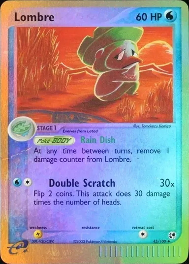 Carta completa da variante EX Sandstorm